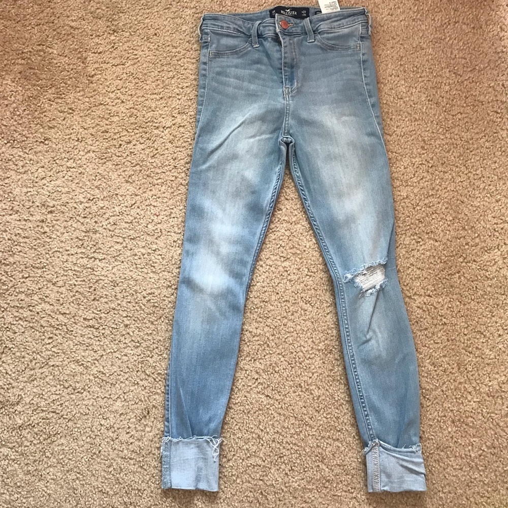 High-Rise Jean Legging Crop